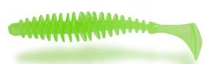 Nástraha T-Worm Paddler 5,5cm 1,5g 6ks Neon Zelená
